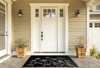 Deurmat voor buiten Heliotroopbloemen