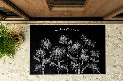 Deurmat voor buiten Heliotroopbloemen