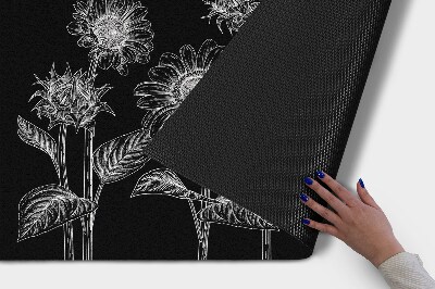 Deurmat voor buiten Heliotroopbloemen