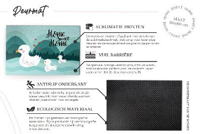 Deurmat voor buiten Sweet Home-inscriptie