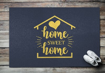 Deurmat voor buiten Sweet Home-inscriptie