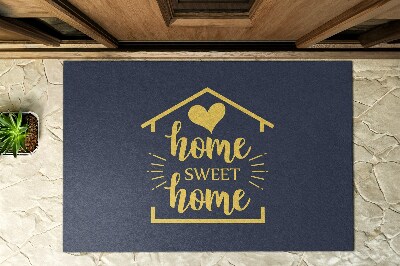 Deurmat voor buiten Sweet Home-inscriptie