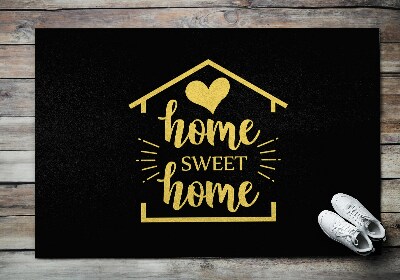 Buiten deurmat Sweet Home-inscriptie
