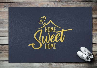 Schoonloopmat Sweet Home-inscriptie