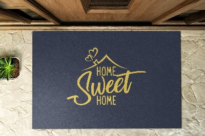 Schoonloopmat Sweet Home-inscriptie