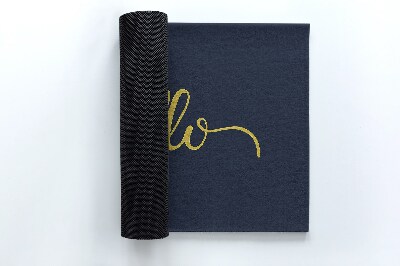 Deurmat voor buiten Met het opschrift Hallo