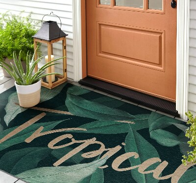 Buiten deurmat Exotische bladeren