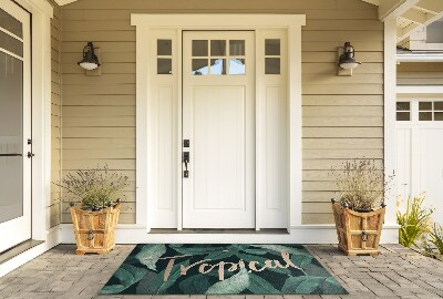 Buiten deurmat Exotische bladeren