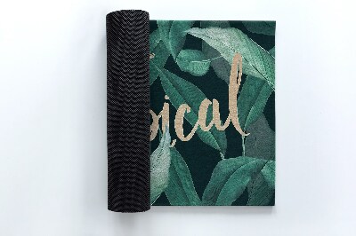 Buiten deurmat Exotische bladeren