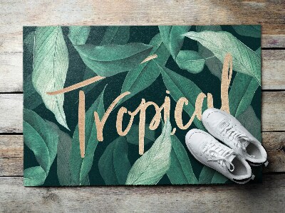 Buiten deurmat Exotische bladeren