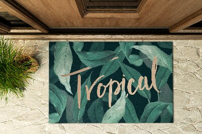 Buiten deurmat Exotische bladeren
