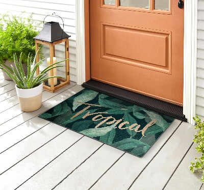 Buiten deurmat Exotische bladeren