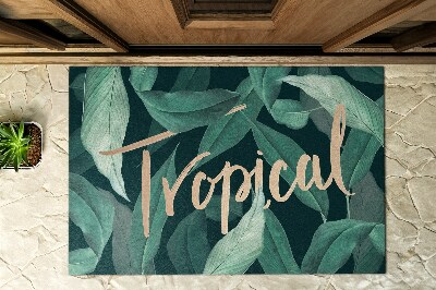 Buiten deurmat Exotische bladeren