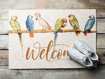 Schoonloopmat Vogels Papegaaien