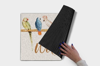 Schoonloopmat Vogels Papegaaien