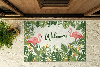 Schoonloopmat Flamingo's vogels