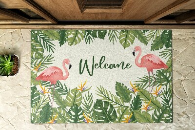 Schoonloopmat Flamingo's vogels