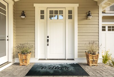 Deurmat voor buiten Het opschrift Welkom