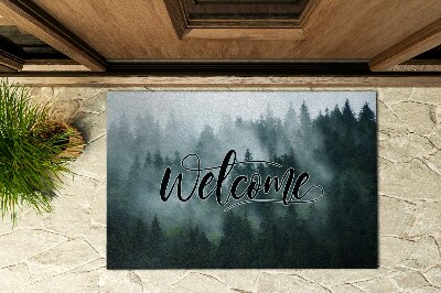 Deurmat voor buiten Het opschrift Welkom