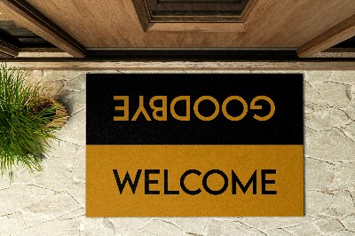 Buiten deurmat Welkom Tot ziens
