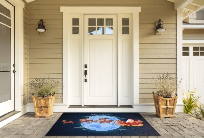 Deurmat De slee van de Kerstman