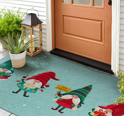 Droogloopmat Kerstelfjes