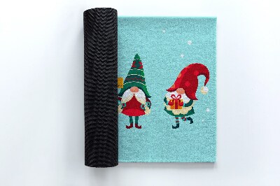 Droogloopmat Kerstelfjes