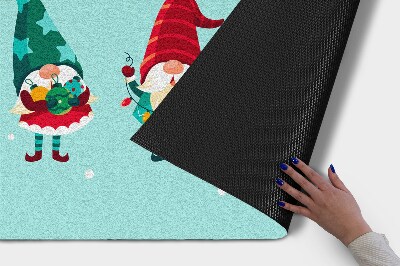 Droogloopmat Kerstelfjes