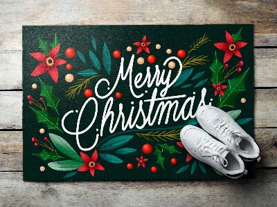 Droogloopmat Kerstthema