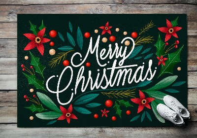 Droogloopmat Kerstthema