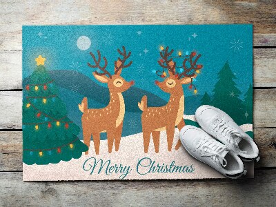 Deurmat Kerst rendier