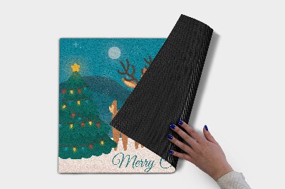 Deurmat Kerst rendier