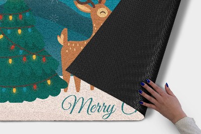 Deurmat Kerst rendier