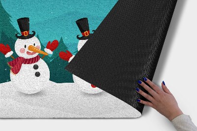 Deurmat Kerst sneeuwmannen