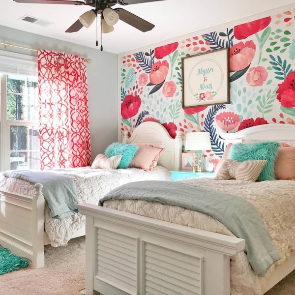 Fotobehang met klaprozen – elegante bloemen voor aan de muur 