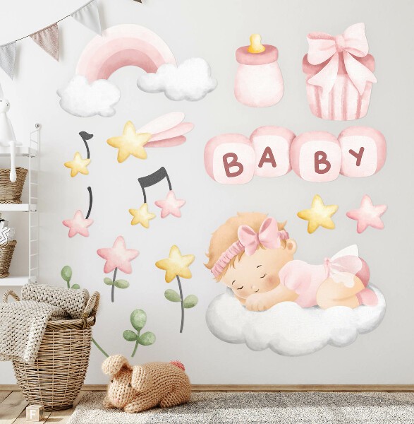 Muurstickers met baby’s voor de kinderkamer 