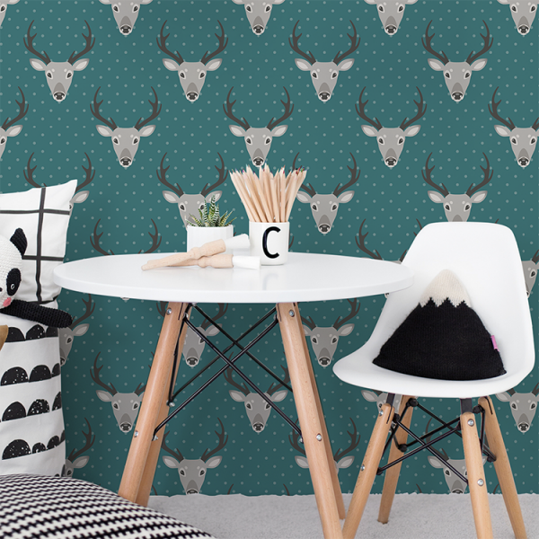 Fotobehang met herten – natuurlijke rust en sfeer in je interieur 