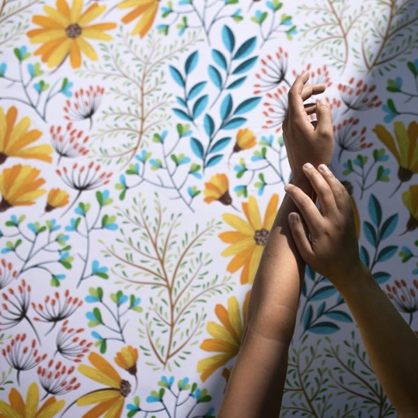 Fotobehang met zonnebloemen – warme en zonnige wanddecoratie 