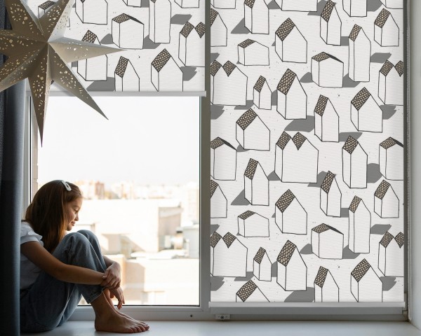 Rolgordijnen met architectonisch motief: stedelijke iconen 