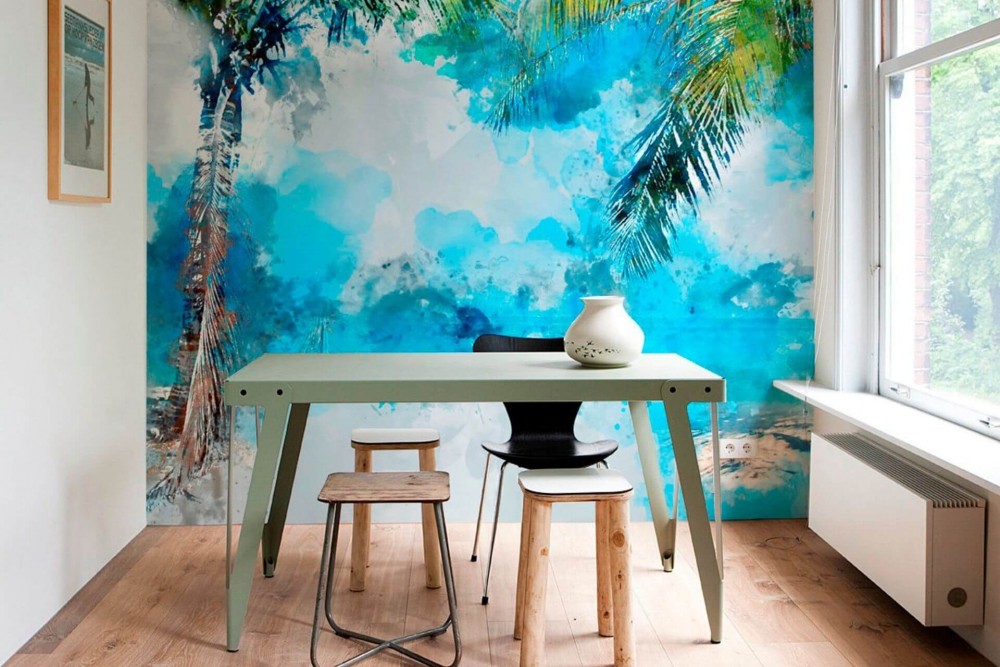 behang met landschappen