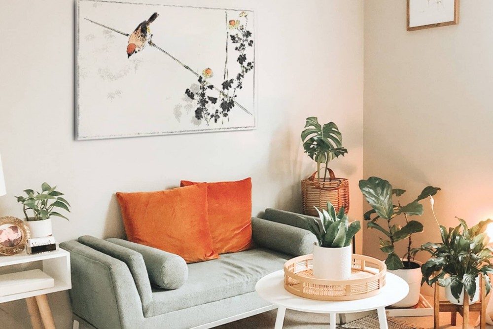 modieuze schilderijen op canvas voor in de woonkamer