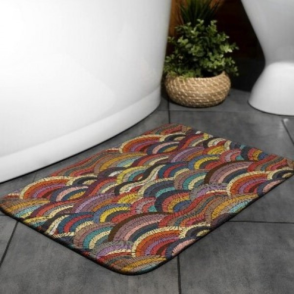 Badkamermatten met abstracte designs 