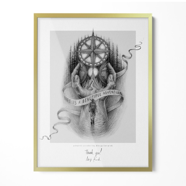 Gouden lijsten voor foto’s 