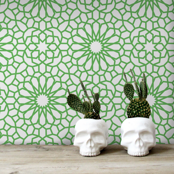 Fotobehang met damast 