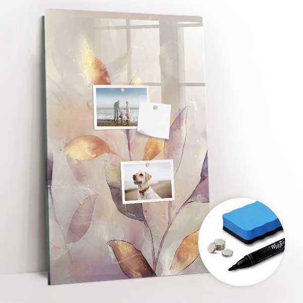 Magnetische borden met stiften met bloemen en planten 