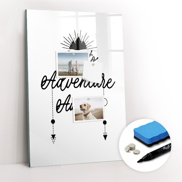 Magneetborden met tekst 