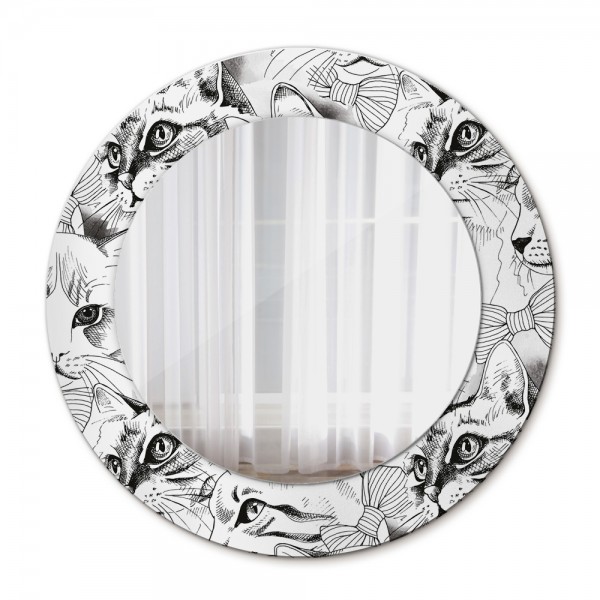 Spiegels met print van dieren 