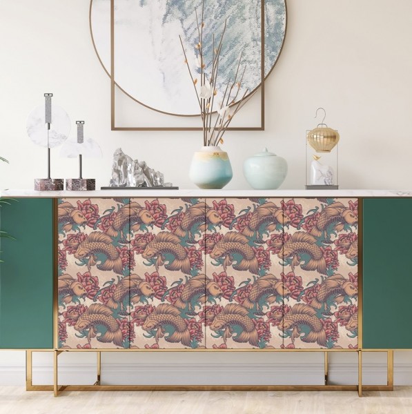 Decoratiefolie zelfklevend voor de commode 