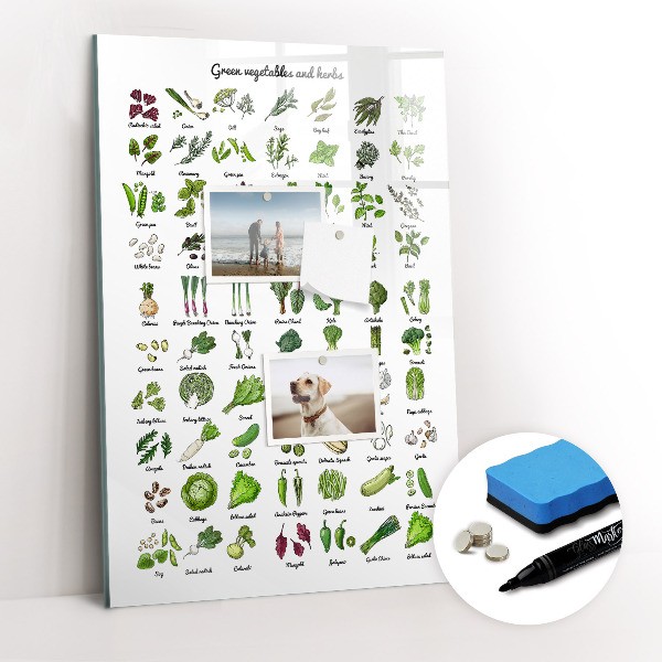 Magnetische borden met stift voor de keuken 