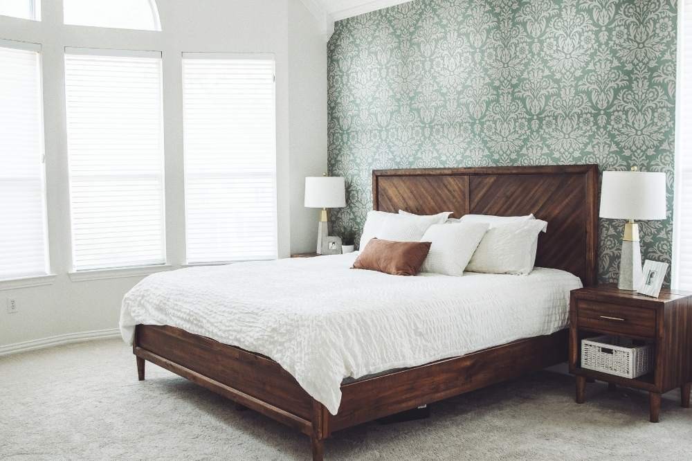 behang voor één muur voor de slaapkamer